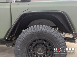 Jeep Gladiator Vented Replacement Inner Fender Well - Aluminum - Black Powdercoat - Rear